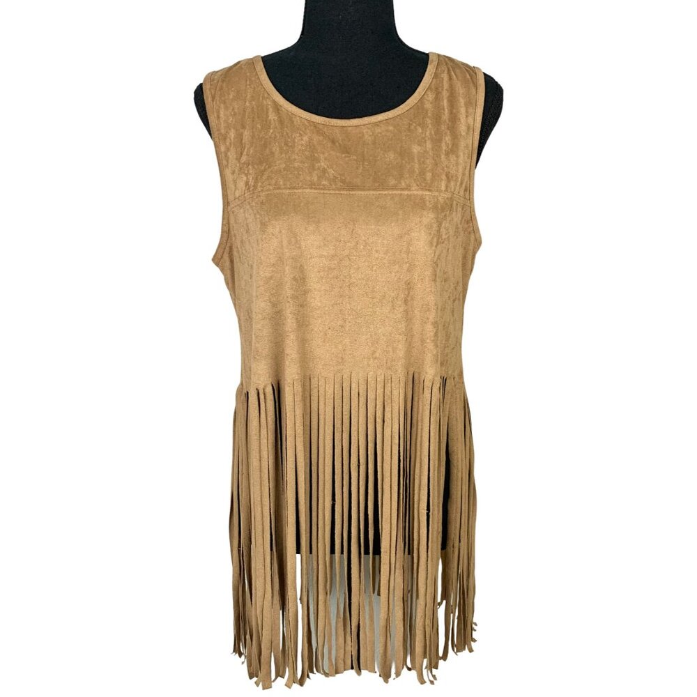 Sleeveless Fringe Hippie Western Cowgirl Top